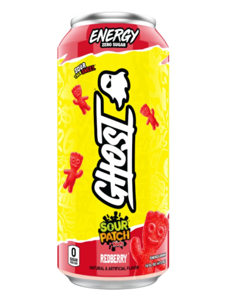 Ghost - Zero Sugar Energy Drink - Sour Patch Kids Redberry 16fl.oz ...